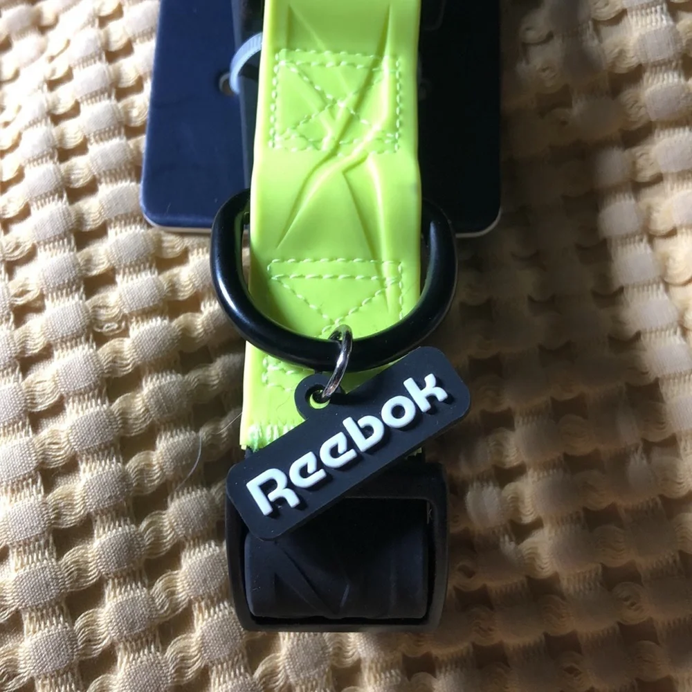 NET Reebok Silicone neon dog collar